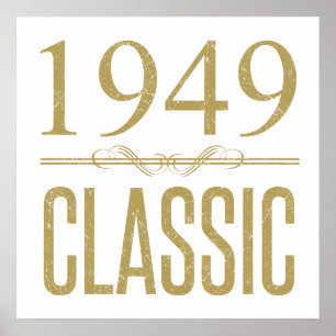 1949 Classic Birth Year Poster