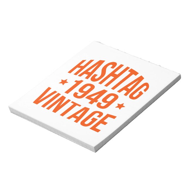 1949 Hashtag Vintage Notepad (Rotated)