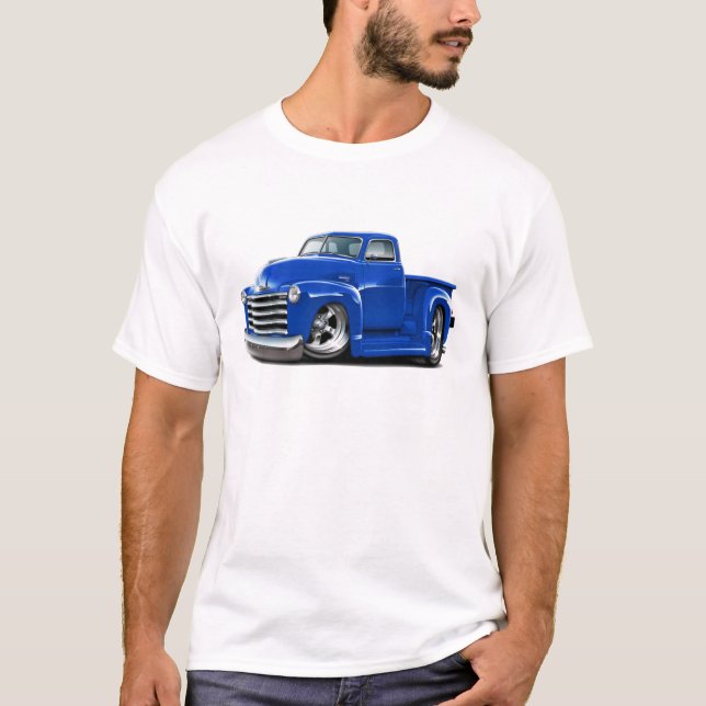 1950-52 Chevy Blue Truck T-Shirt (Front)