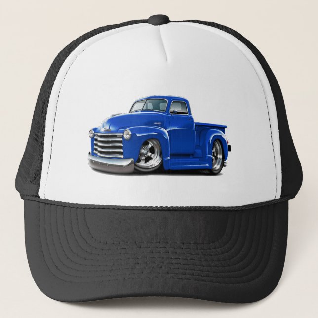 1950-52 Chevy Blue Truck Trucker Hat (Front)