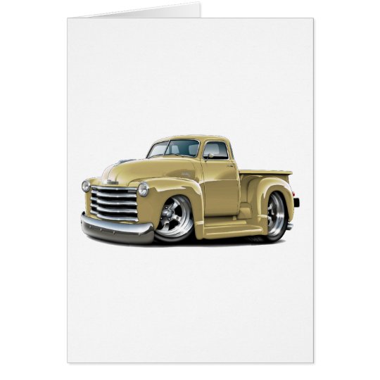 1950-52 Chevy Tan Truck Card
