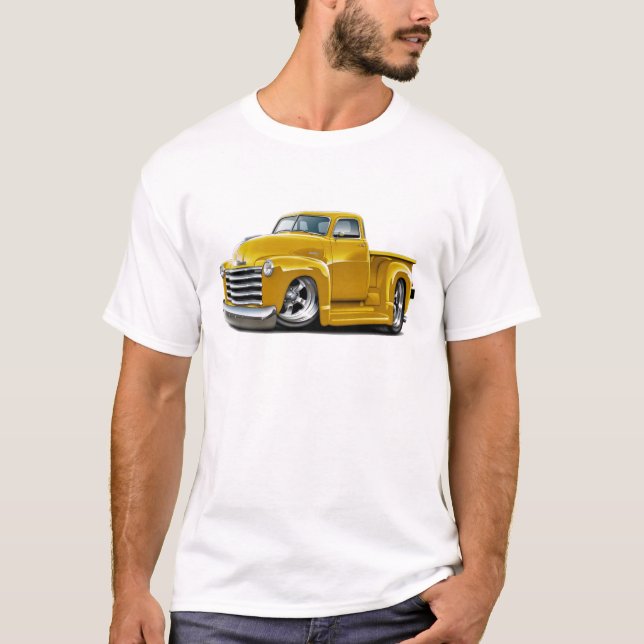1950-52 Chevy Yellow Truck T-Shirt (Front)