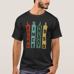 1950 70 Years Old Vintage Legend 70Th Birthday Jan T-Shirt