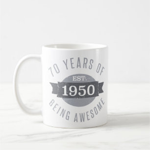 1950 70th Birthday Awesome For Men Coffee Mug