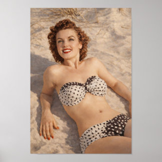 1950 BIKINI PIN UP POSTER