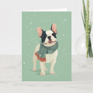 1950 Christmas Frenchie Card