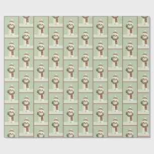 1950 Christmas Shih Tzu Wrapping Paper