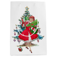 1950 Christmas Vintage Lady