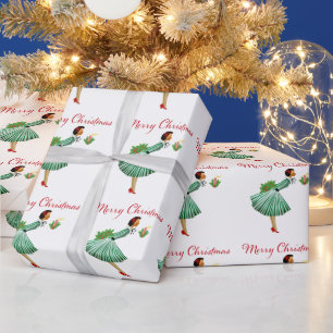 1950 Christmas Vintage Lady   Wrapping Paper