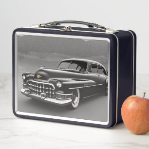 1950 Classic Car Metal Lunch Box