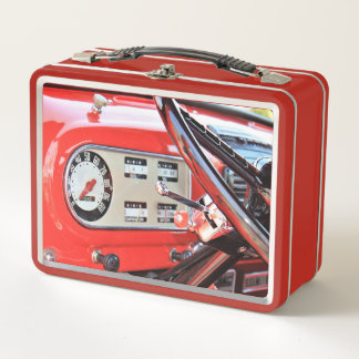 1950 Classic Pickup Truck Dashboard Metal Lunch Box