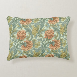 1950 Classy floral Artistic old style Castle look Decorative Cushion