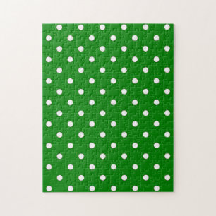 1950 green with white dots jigsaw puzzle