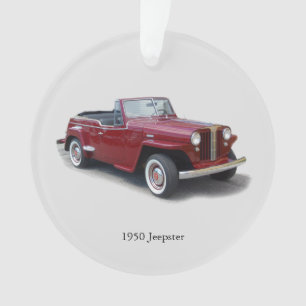 1950 Jeepster acrylic ornament