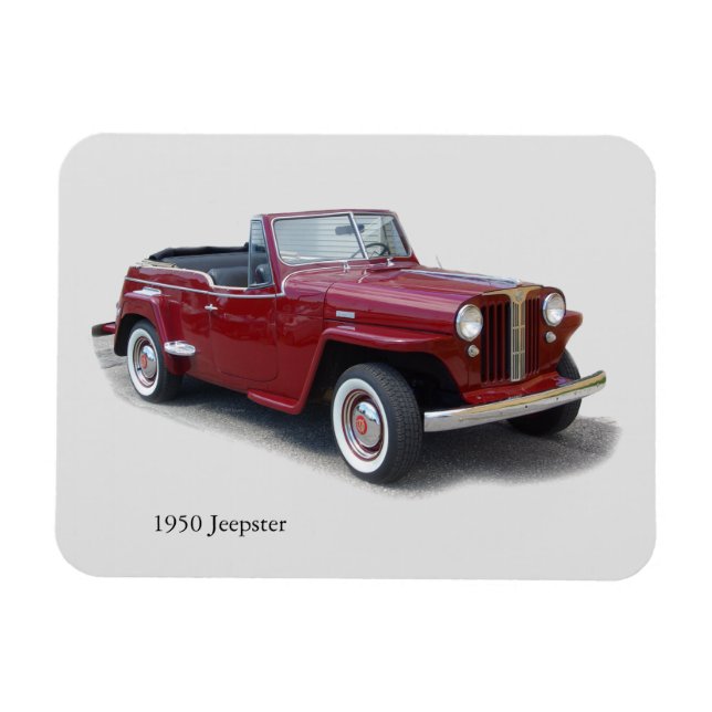 1950 Jeepster magnet (Horizontal)