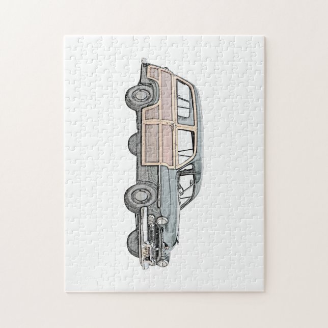 1950 Mercury Woodie Station Wagon - blue Jigsaw Puzzle (Vertical)
