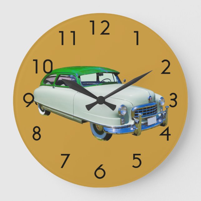 1950 Nash Ambassador Antique Car Large Clock (Front)