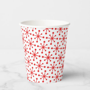 1950 Retro Star Pattern Paper Plates Paper Cups