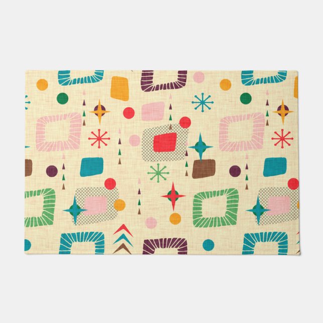 1950´s Atomic Pattern Doormat (Front)