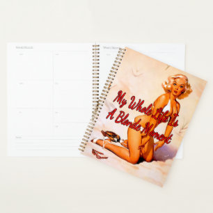 1950’s Blonde on the Beach by Gil Elvgren Planner