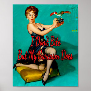 1950’s Ruffled Feathers by Gil Elvgren Poster