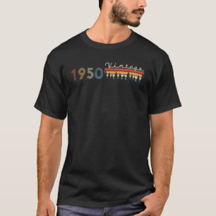 1950 Vintage Born In 1950 Happy 72nd Birthday T-Shirt