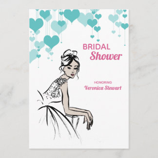 1950 Vintage Wedding Bridal Shower Invitation