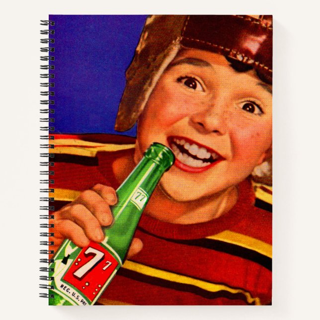 1950s ‘77 soda ad notebook (Front)