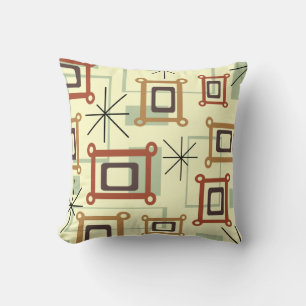 1950s Abstract Pop Art Cushion