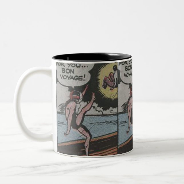 1950s Adventure Comics | Best classic comics Two-Tone Coffee Mug (Left)