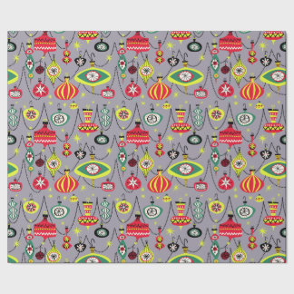 1950s Atomic Mid-Century Modern Christmas Wrapping Paper