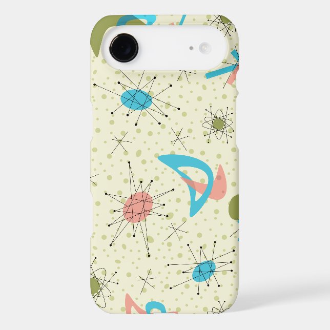 1950s Atomic Retro Design Case-Mate iPhone Case (Back)