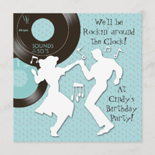 1950's Birthday Party Invitation