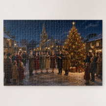 1950s Christmas Carol Singers the Village Square