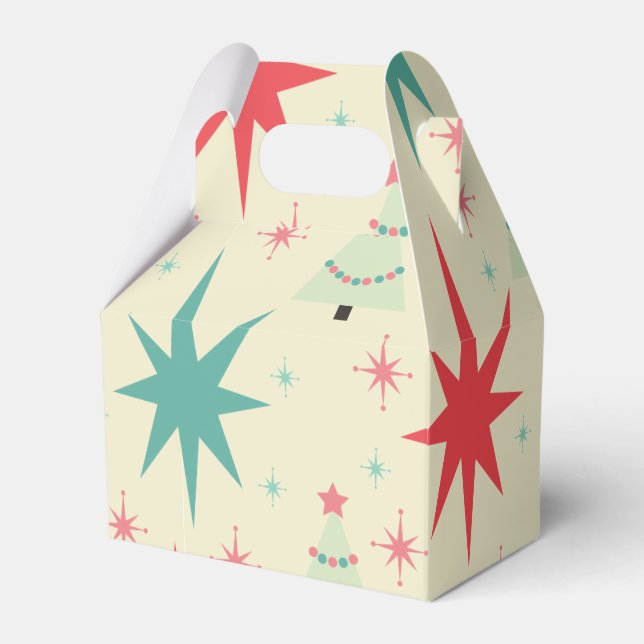 1950s Christmas Retro Favour Box (Front Side)