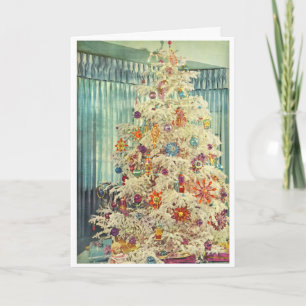 1950s Christmas Tree Holiday Card