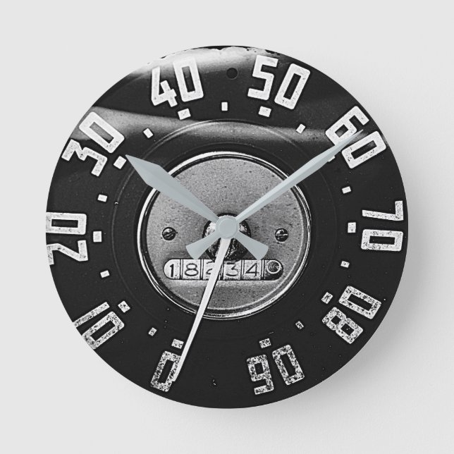 1950s Classic Pickup Truck Round Clock (Front)