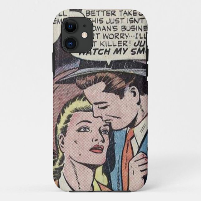 1950s Classic Romantic Comic Case-Mate iPhone Case (Back)