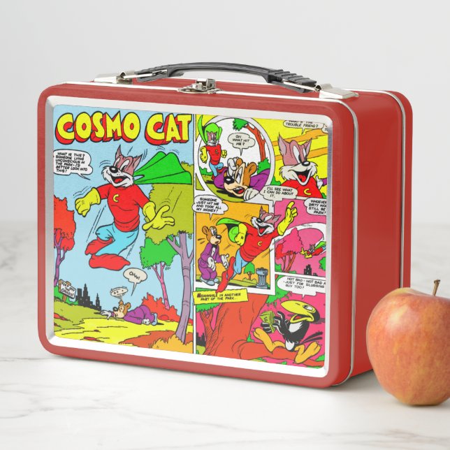 1950's Cosmo Cat Comics Lunchbox  (In Situ)