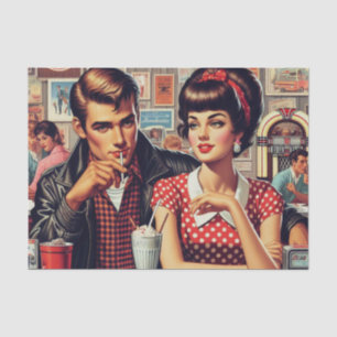 1950s Couple Tissue Paper