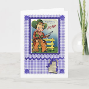 1950'S CUTE COWBOY CARD FOR BIG BOY