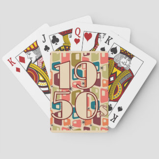 1950s Decade Design Playing Cards