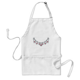 1950s Diamond Ruby Necklace Standard Apron
