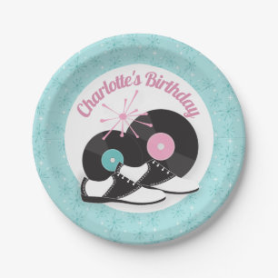 1950's Diner Birthday Party Saddle Shoes Paper Plate