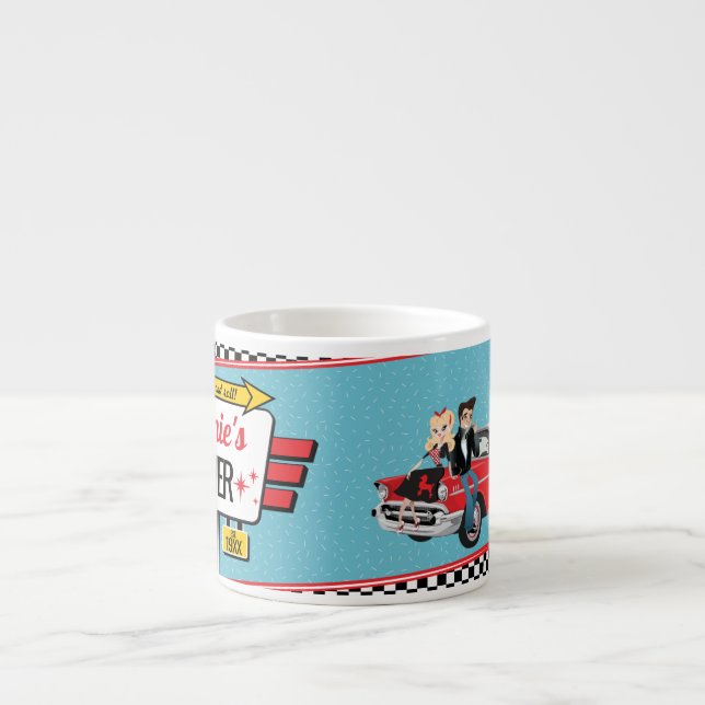 1950's Diner Retro Birthday Party Paper cup (Front)