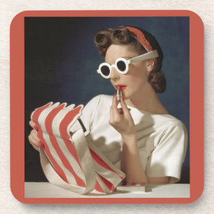 1950s fashion photo coaster