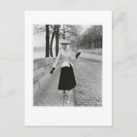 1950s fashion postcard