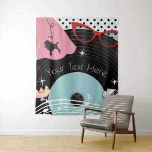 1950's Fifties Dress Up Retro Vintage Party Tapestry