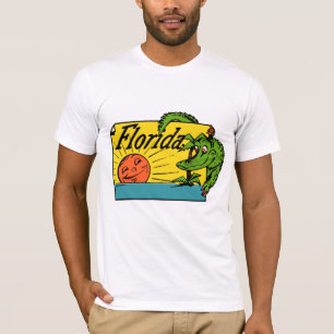 1950s Florida Alligator Design T-Shirt