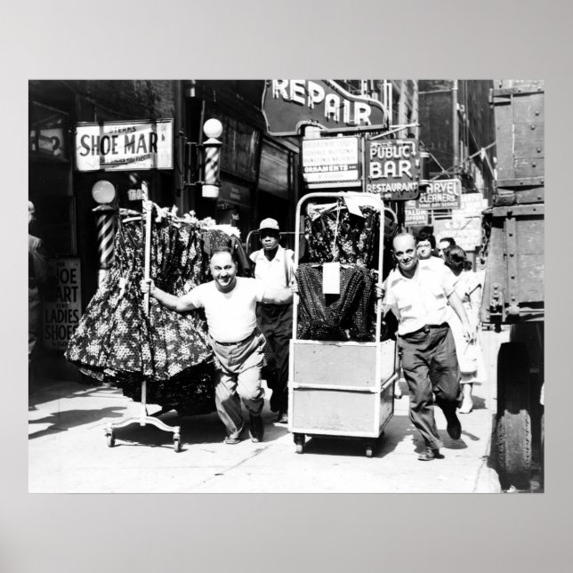 1950's Garment District, New York City Poster (Front)